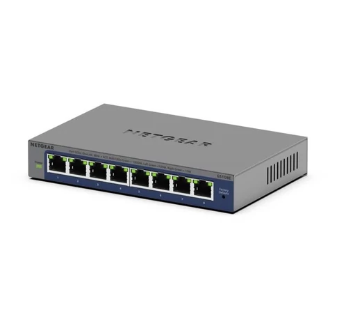 NETGEAR GS108Ev4 Beállítást nem igénylő (unmanaged) L2/L3 Gigabit Ethernet (10/100/1000) Szürke