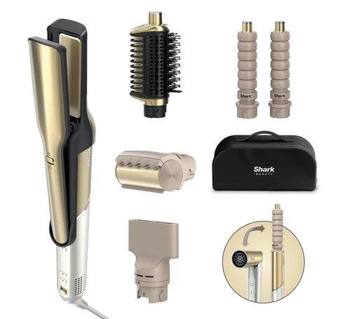 Shark HD6051SEU hair styling tool Multistyler Airflow Gold 1500 W 2.44 m