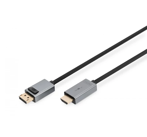 Digitus DB-340202-018-S video átalakító kábel 1,8 M DisplayPort Fekete