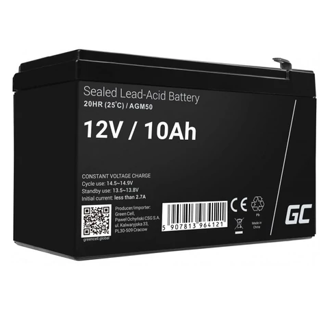 Green Cell AGM50 UPS akkumulátor VRLA AGM 12 V 10 Ah