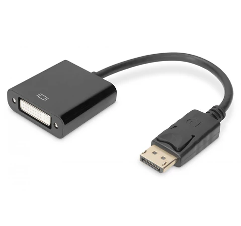 Digitus AK-340401-001-S video átalakító kábel 0,15 M DisplayPort DVI-I Fekete