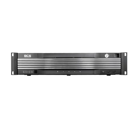 BCS BCS-U-NVR6408R-A-4K(2X12TB) 64-csatornás IP Felvevő RAID támogatással és 12MP-es kamerákhoz