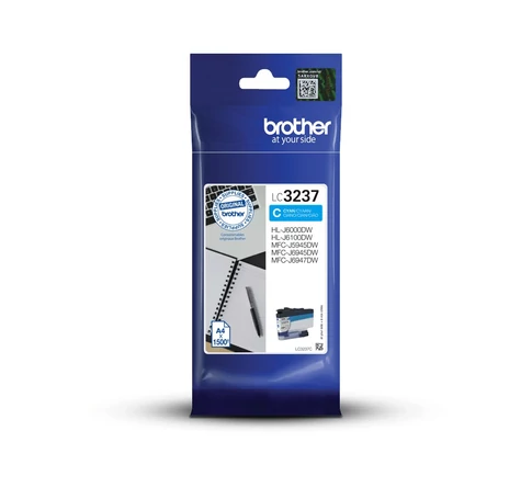 Brother LC3237C tintapatron 1 db Eredeti Standard teljesítmény Cián