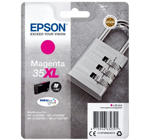 Epson Padlock C13T35934010 tintapatron 1 db Eredeti Nagy (XL) kapacitású Magenta