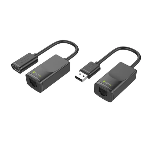 Techly IUSB-EXTENDTY2 USB hosszabbító akár 60m RJ45 hálózati kábelen keresztül