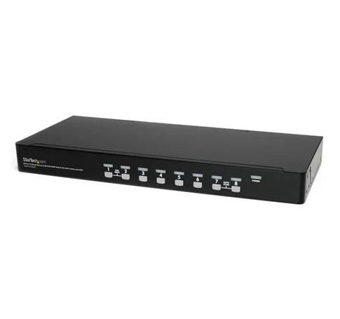 StarTech.com SV831DUSBUK KVM kapcsoló Keretállvány Fekete