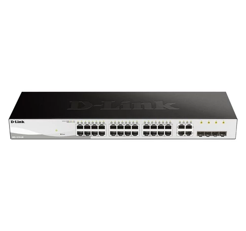 D-Link DGS-1210-28 hálózati kapcsoló Vezérelt L2/L2+ 1U Fekete