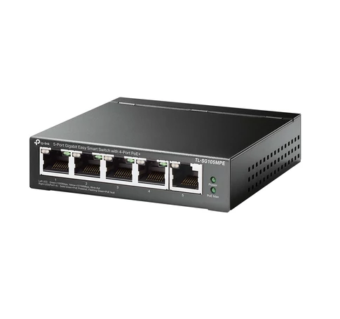 TP-Link TL-SG105MPE hálózati kapcsoló L2 Gigabit Ethernet (10/100/1000) Ethernet-áramellátás (PoE) támogatása Fekete