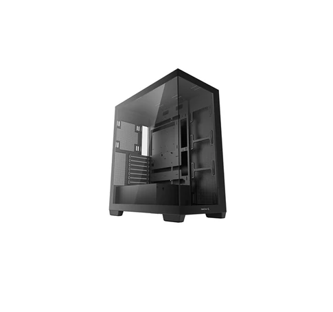 DEEPCOOL Ház ATX CG580, Tápegység nélkül, fekete, Üvegfalú