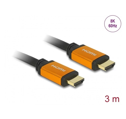 DELOCK kábel HDMI 2.1 male / male összekötő 48 Gbps 8K 60Hz 3m