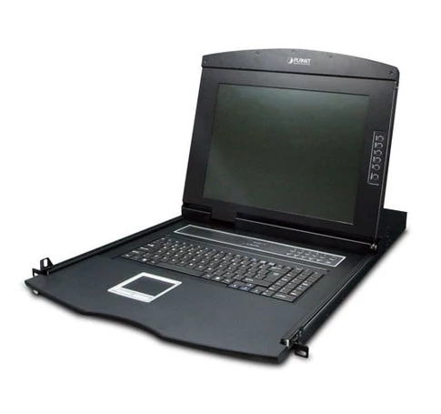 PLANET KVM-210-08M KVM kapcsoló Keretállvány Fekete