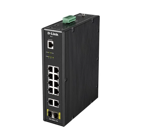 D-Link DIS-200G-12S hálózati kapcsoló Vezérelt L2 Gigabit Ethernet (10/100/1000) Fekete