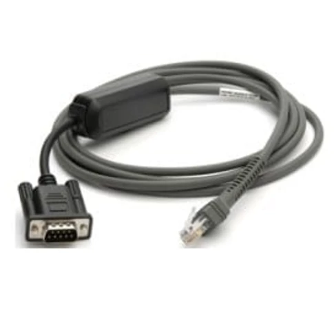 Zebra CBA-R10-S07ZBR soros kábel Fekete 2,13 M DB9 RJ-45