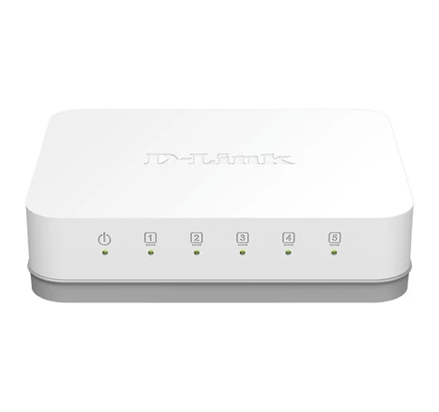 D-Link GO-SW-5G Beállítást nem igénylő (unmanaged) Gigabit Ethernet (10/100/1000) Fehér