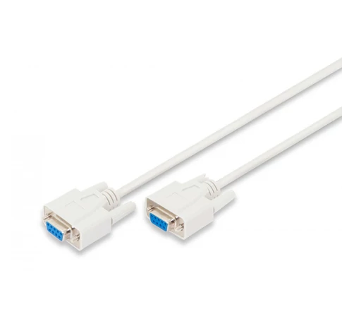 Digitus AK-610106-020-E soros kábel Bézs 2 M D-Sub9