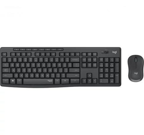 Logitech 920-009810 billentyűzet Egér mellékelve Irodai Vezeték nélküli RF QWERTY Északi Grafit