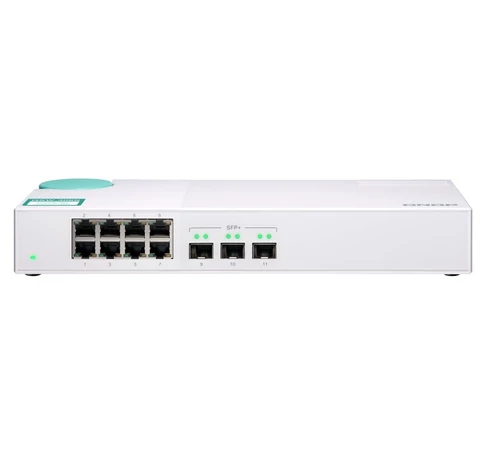 QNAP QSW-308S hálózati kapcsoló Beállítást nem igénylő (unmanaged) Gigabit Ethernet (10/100/1000) Fehér