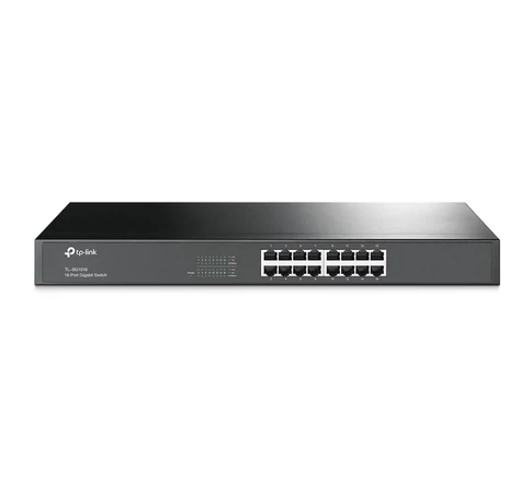 TP-Link TL-SG1016 hálózati kapcsoló Beállítást nem igénylő (unmanaged) Gigabit Ethernet (10/100/1000) 1U Fekete