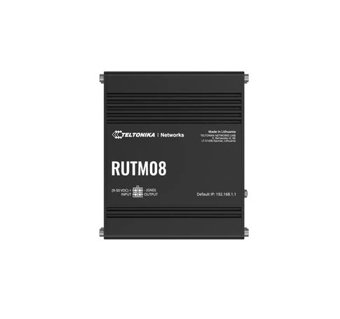 Teltonika RUTM08 vezetékes router Gigabit Ethernet Fekete