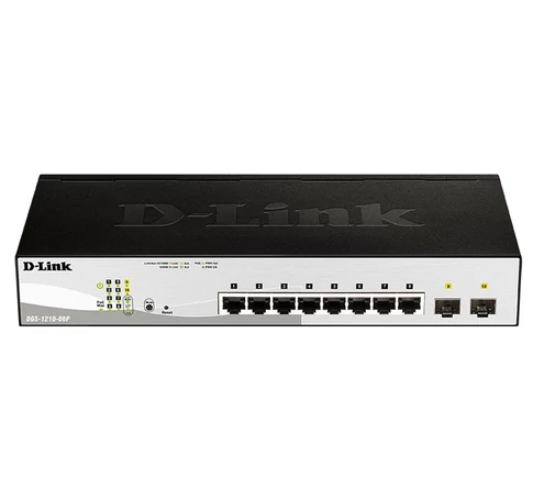 D-Link DGS-1210-08P/E Gigabit Switch 8 Port Layer2 PoE Smart Managed