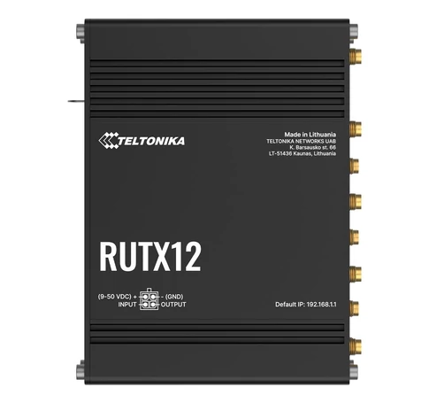 Teltonika RUTX12 4G LTE Cat 6 Dual-Band Wifi ipari router
