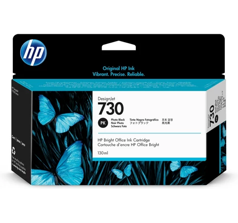 HP 730 eredeti tinta - 130ml fényképfekete (P2V67A)