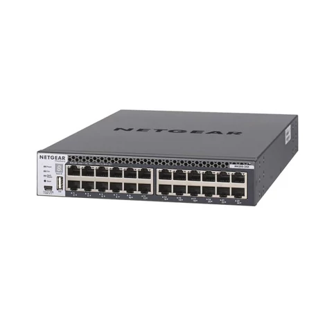 NETGEAR M4300-24X Vezérelt L3 10G Ethernet (100/1000/10000) 1U Fekete