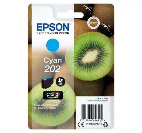 Epson Kiwi 202 tintapatron 1 dB Eredeti Standard teljesítmény Cián