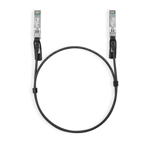 TP-Link Omada TL-SM5220-1M InfiniBand és száloptikai kábel SFP+ DAC Fekete