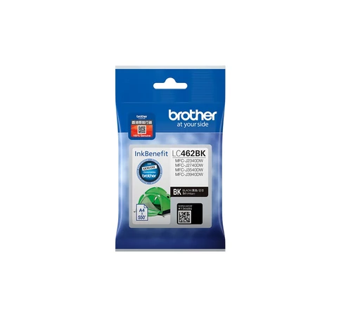 Brother LC462BK tintapatron 1 db Eredeti Standard teljesítmény Fekete