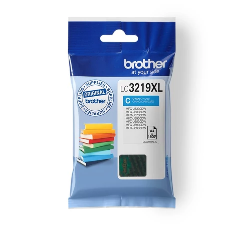 Brother LC3219XLC tintapatron 1 db Eredeti Nagy (XL) kapacitású Cián