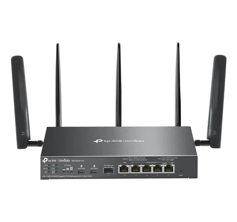 TP-Link ER706WP-4G Router 4G+ Cat 6 SIMx2 WiFi AX3000 5xGE WAN/LAN (4xPoE+) 1xSFP