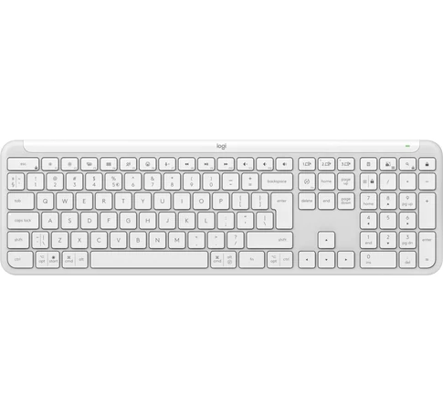 Logitech 920-012466 billentyűzet Irodai RF vezeték nélküli + Bluetooth QWERTY Nemzetközi amerikai Fehér