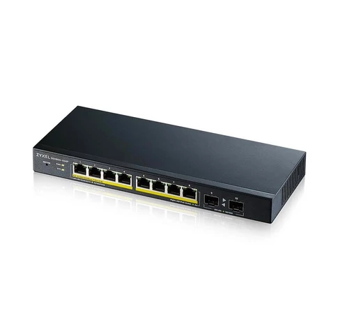Zyxel GS1900-10HP Vezérelt L2 Gigabit Ethernet (10/100/1000) Ethernet-áramellátás (PoE) támogatása Fekete
