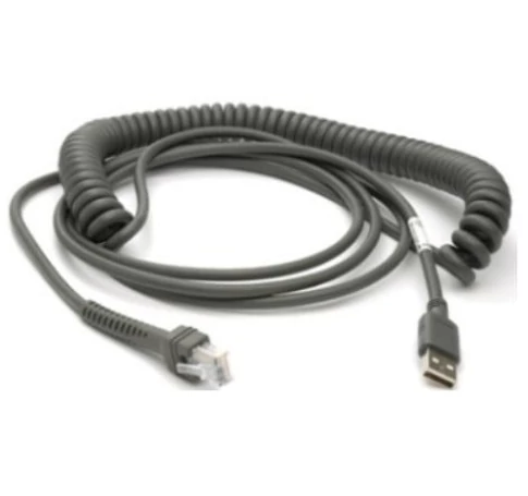 Zebra CBA-U29-C15ZBR USB kábel USB 2.0 4,57 M USB A Fekete