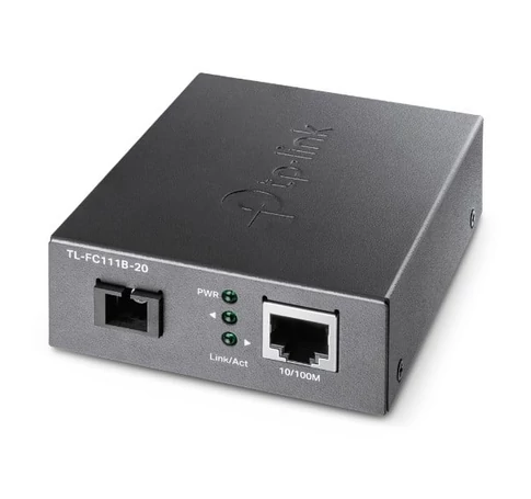 TP-Link Omada TL-FC111B-20 hálózati média konverter 100 Mbit/s Single-mode Fekete