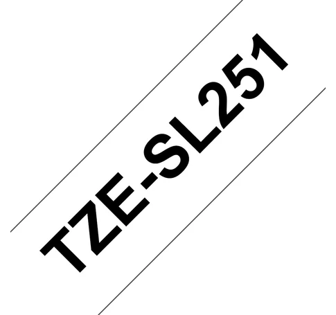 Brother TZESL251 címkéző szalag Fehéren fekete
