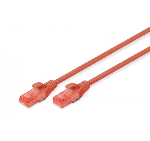 Digitus DK-1617-0025/R hálózati kábel Vörös 0,25 M Cat6 U/UTP (UTP)