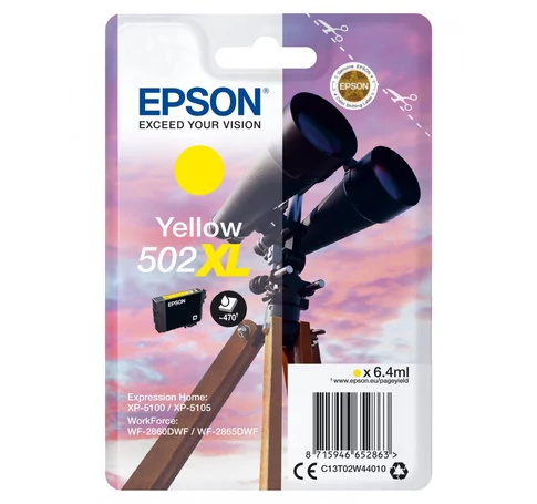 Epson 502XL tintapatron 1 dB Eredeti Nagy (XL) kapacitású Sárga