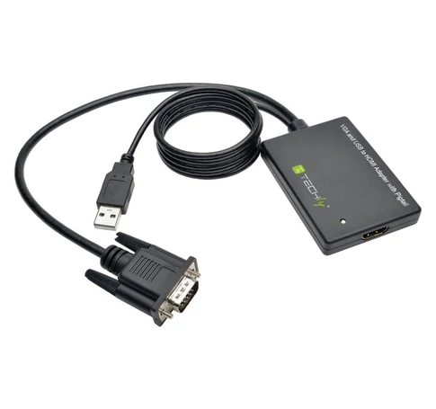 Techly IDATA HDMI-VGA3 HDMI SVGA+USB Adapter