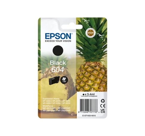 Epson 604 tintapatron 1 db Eredeti Standard teljesítmény Fekete