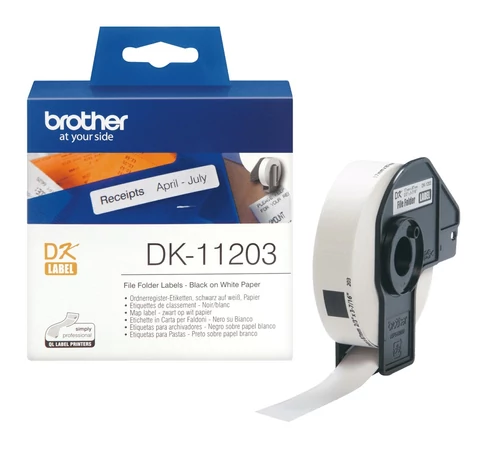 Brother DK-11203 címkéző szalag Fehéren fekete