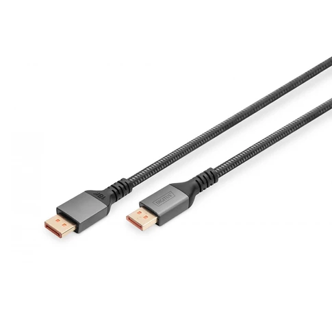 PREMIUM DisplayPort 16K60Hz DP/DP M/M csatlakozó kábel, fekete, 1 m