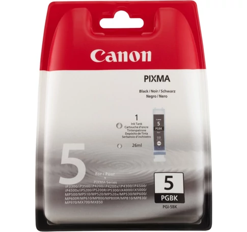 Canon PGI-5BK tintapatron 1 db Eredeti Standard teljesítmény Fekete