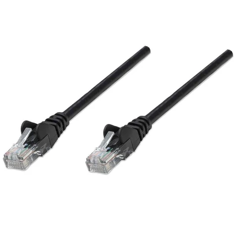 Intellinet 2m Cat5e hálózati kábel Fekete U/UTP (UTP)