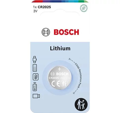 Bosch CR2025B100 GOMBELEM LÍTIUM 3.0V 1-BLISZTER