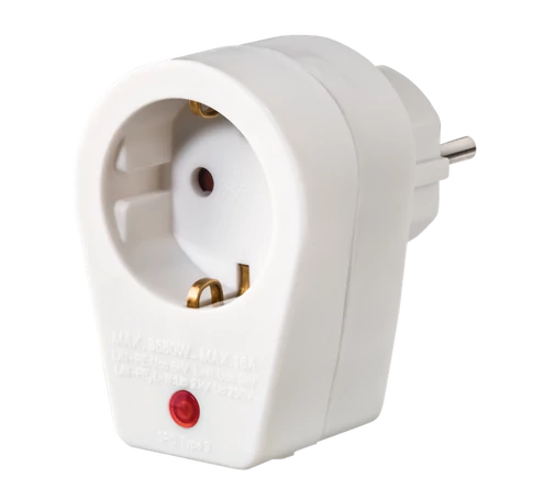 HAMA 223323, FIP HÁLÓZATI TÚLFESZÜLTSÉG VÉDŐ ADAPTER, FEHÉR