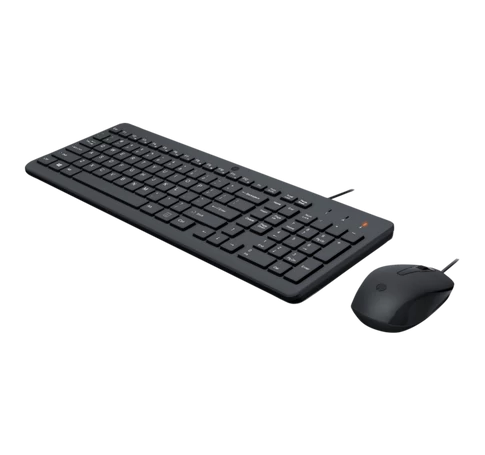 HP vezetékes billentyűzet és optikai egér 150 - fekete