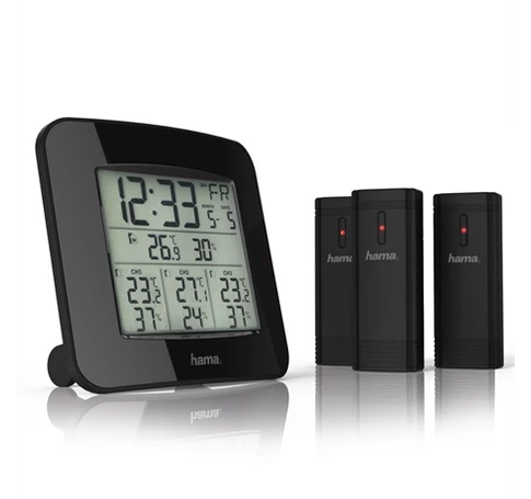 Hama 00186311 IDŐJÁRÁS ÁLLOMÁS, EWS-TRIO, 3 KÜLSŐ ÉRZÉKELŐ, ÚJ