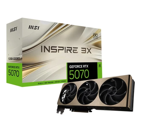 MSI GeForce RTX 5070 12G INSPIRE 3X OC NVIDIA 12 GB GDDR7